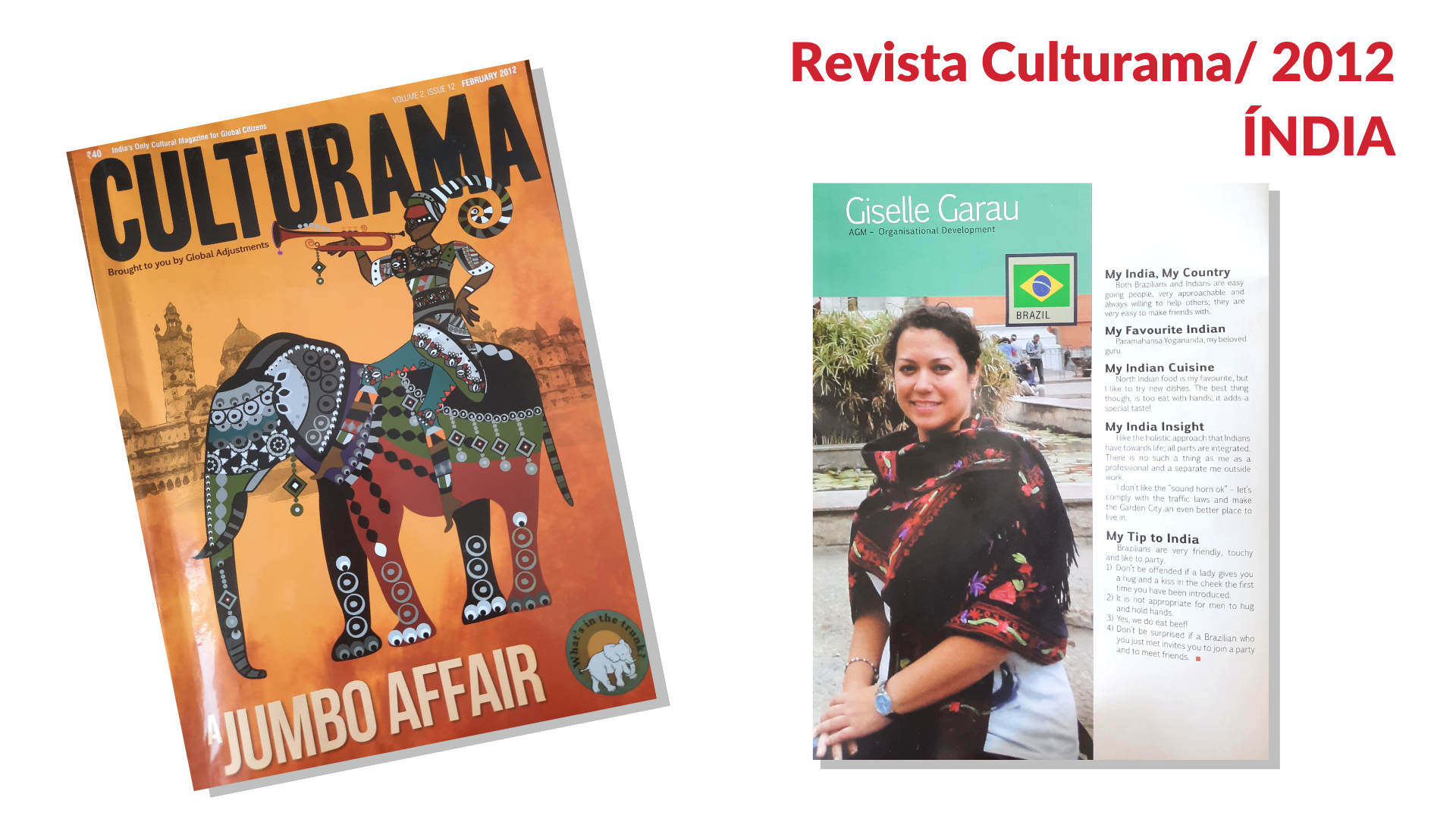 Giselle Garau Revista Culturama India